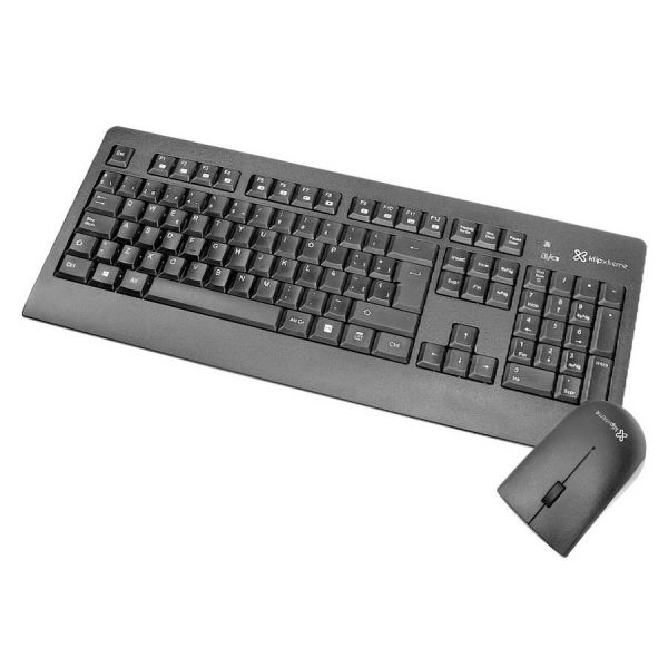 Teclado Mouse Klip Xtreme Inalambrico Negro Luxus Importadora