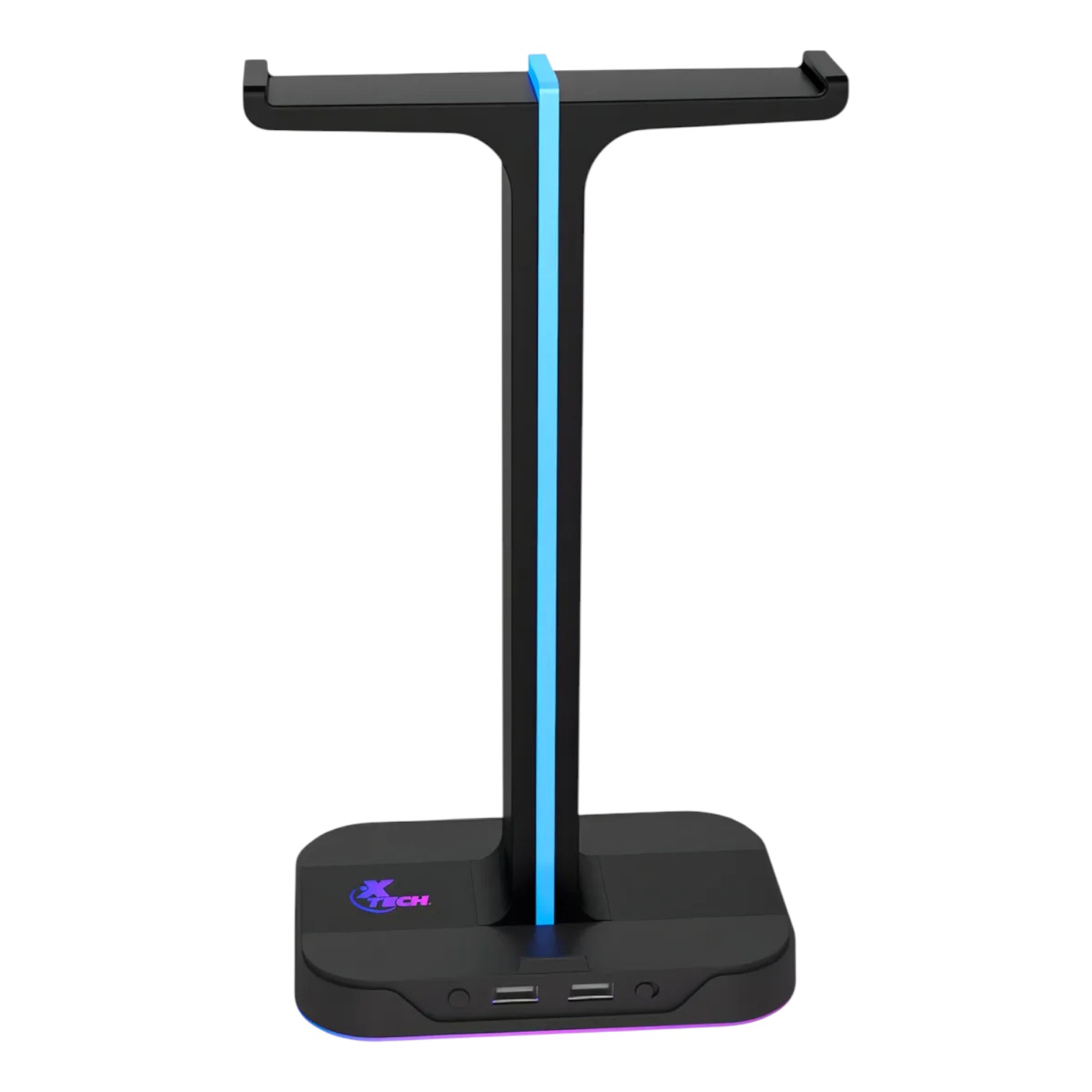 Soporte Para Audifonos Xtech Incluye 2 Puertos Usb - Rgb - Image 2
