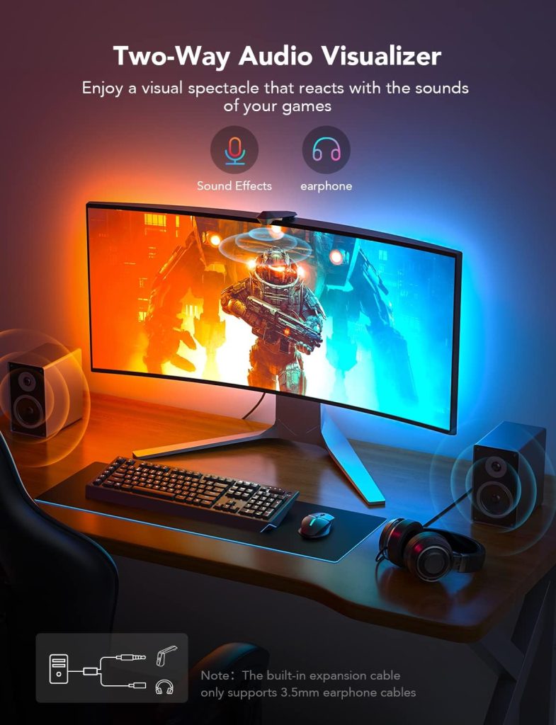 LUCES GAMING GOVEE DREAMVIEW G1 CON CÁMARA