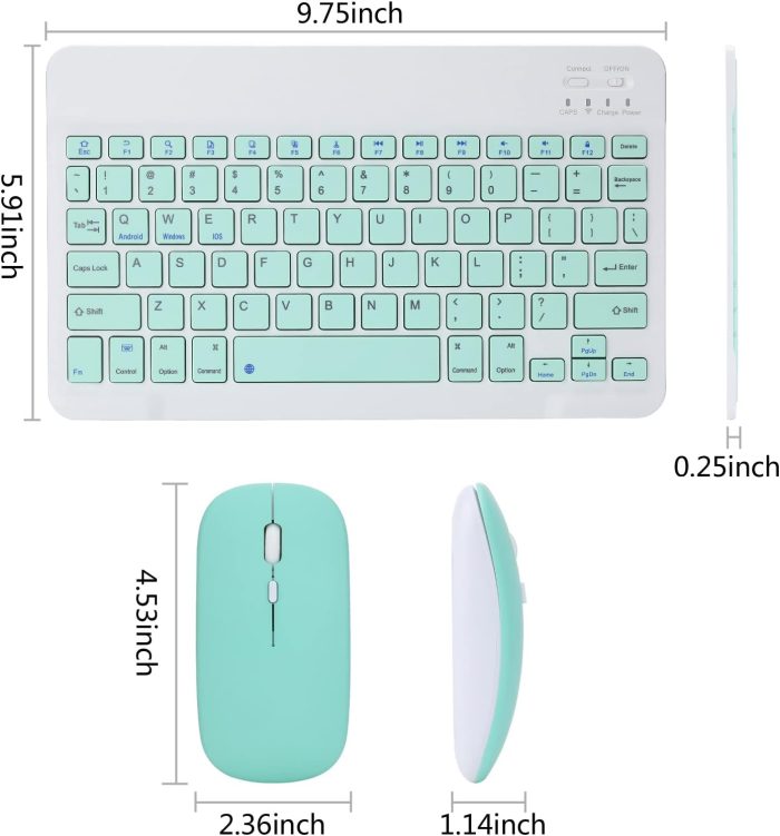 KIT MOUSE Y TECLADO BLUETOOTH YELANDAR AN-030 VARIOS COLORES - Image 3