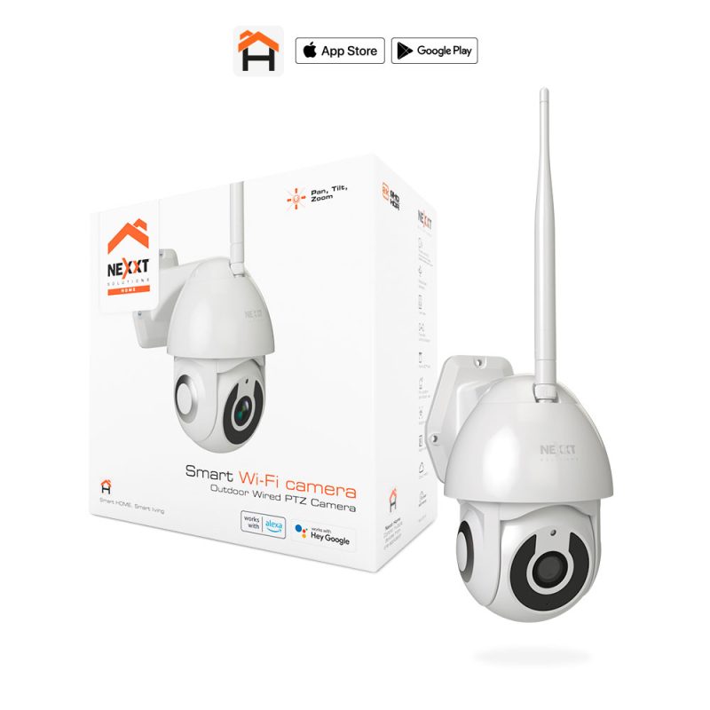 CÁMARA PARA EXTERIOR 2k GIRATORIA 360 NEXXT PTZ INTELIGENTE WI-FI