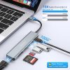 HUB ADAPTADOR MULTIPUERTO USBC 7EN1 100WPD 4KHDMI PUERTOS USBC USB 3.0 LECTOR DE TARJETAS SDTF COMPATIBLE CON COMPUTADORAS WINDOWS Y MACBOOK - Image 3