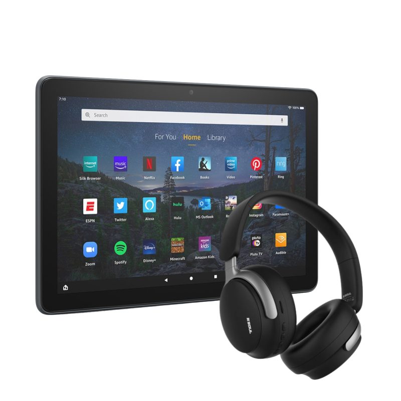 Tablet Amazon Fire 10 HD 64GB 13ª Gen + Audífonos Inalámbricos Tipo Casco