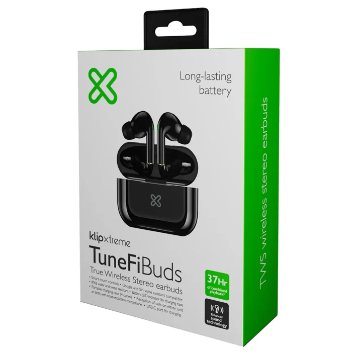 Audífonos Inalámbricos Klip Xtreme TuneFiBuds KTE‑050BK - Image 2