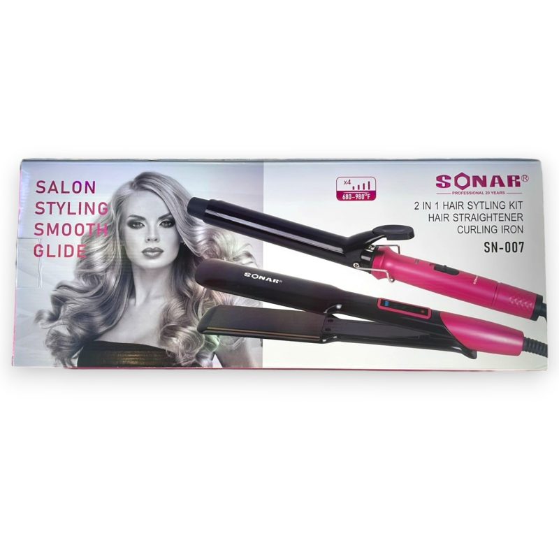 Kit 2 en 1 Plancha y Ondulador de Cabello