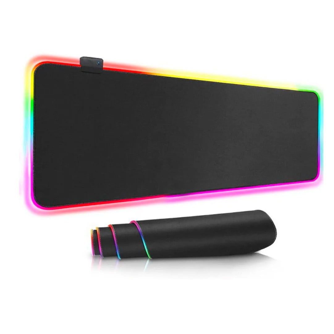 Mouse Pad Negro Gamer RGB 35x25 cm