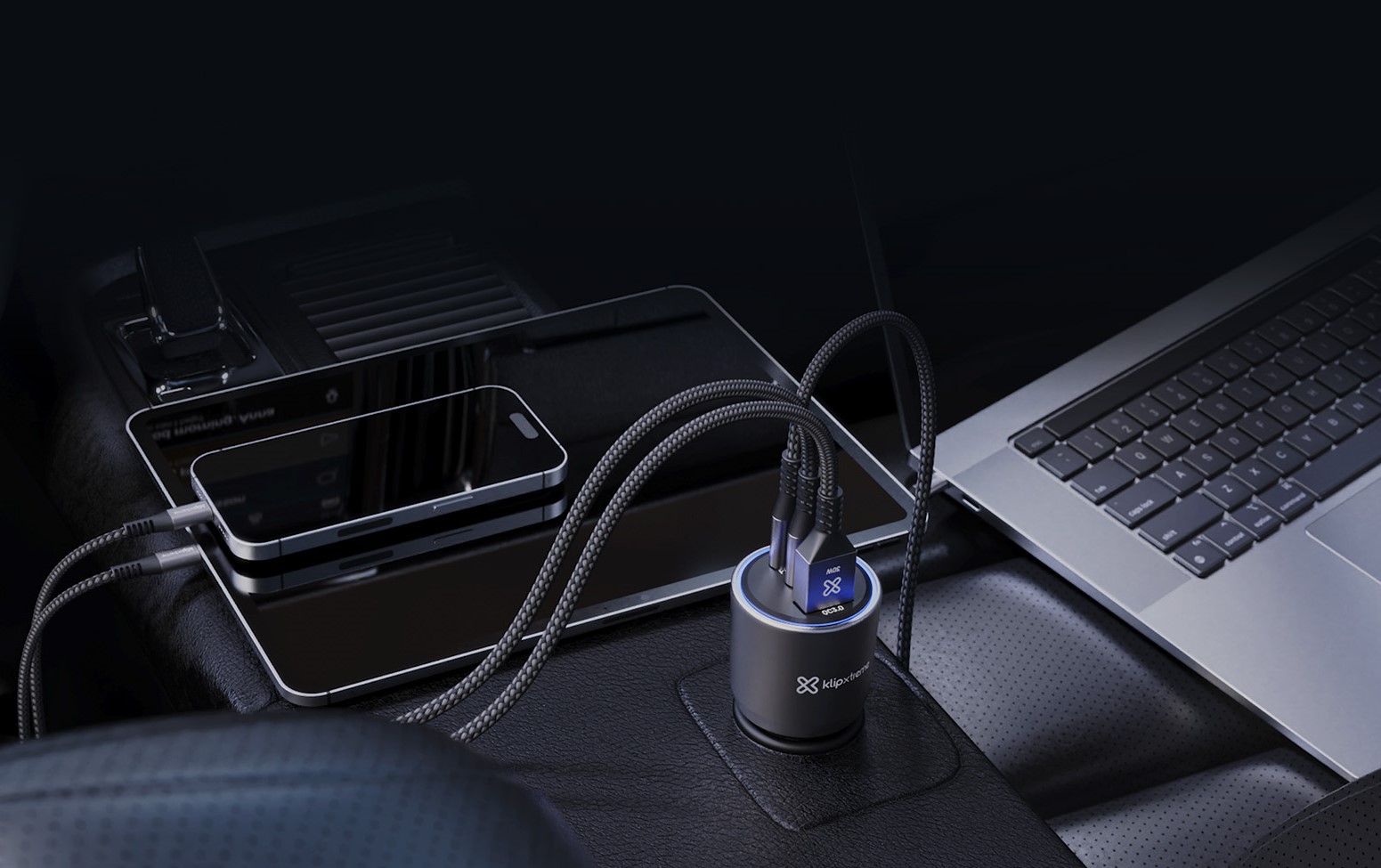 Cargador de Auto Klip Xtreme PowerCar 140W