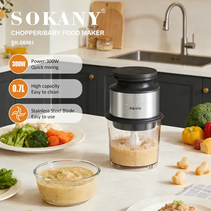 Procesador de Alimentos Pequeños o para Bebés Sokany de 0.7L